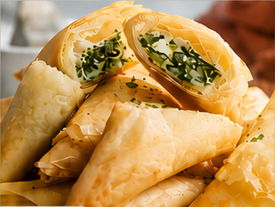 Cocktail Spinach & Cheese Rolls